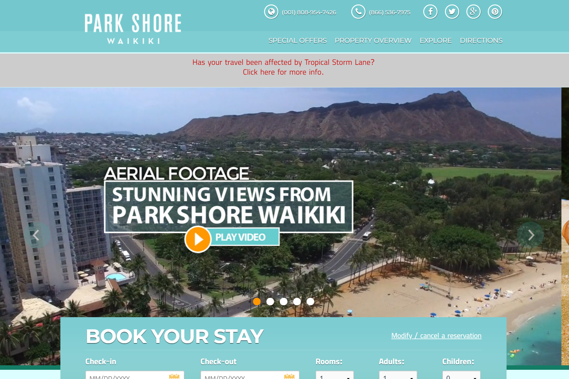 パーク・ショア・ワイキキ(Park Shore Waikiki Hotel)